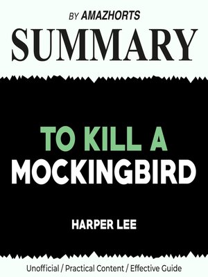cover image of SUMMARY--To Kill a Mockingbird by Harper Lee